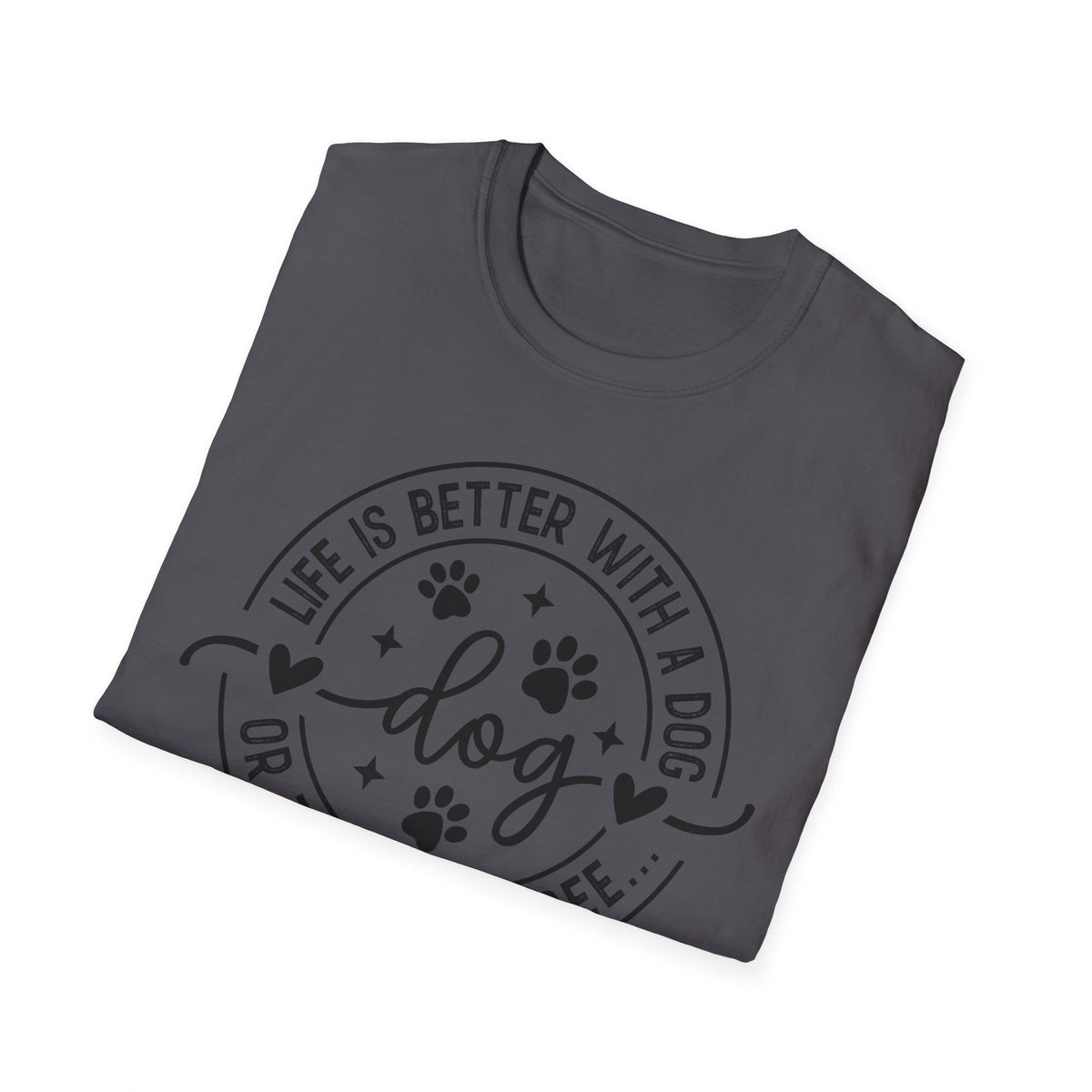 Dog Lover T-Shirt — "Life Is Better With a Dog" Casual Graphic Tee