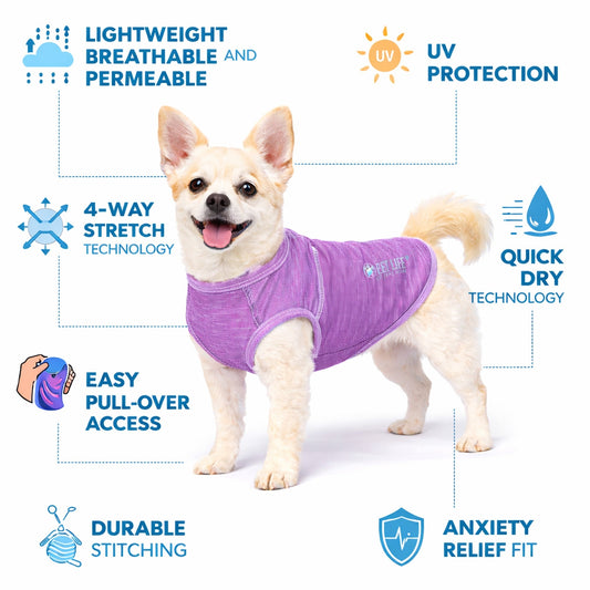 Pet Life ® Active 'Aero-Pawlse' Quick-Dry and 4-Way-Stretch Yoga Fitness Dog T-Shirt Tank Top