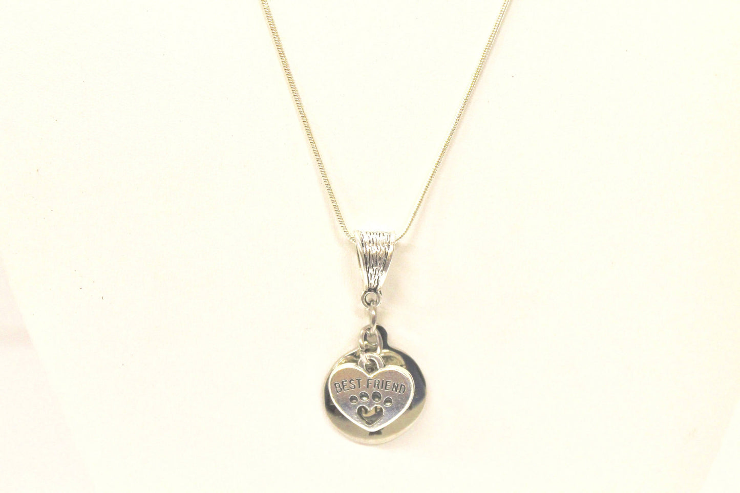 No Longer By My Side But Forever In My Heart Silver Necklace, Loved Pet Memorial Jewelry Gift For Her, Sympathy Pet Remembrance