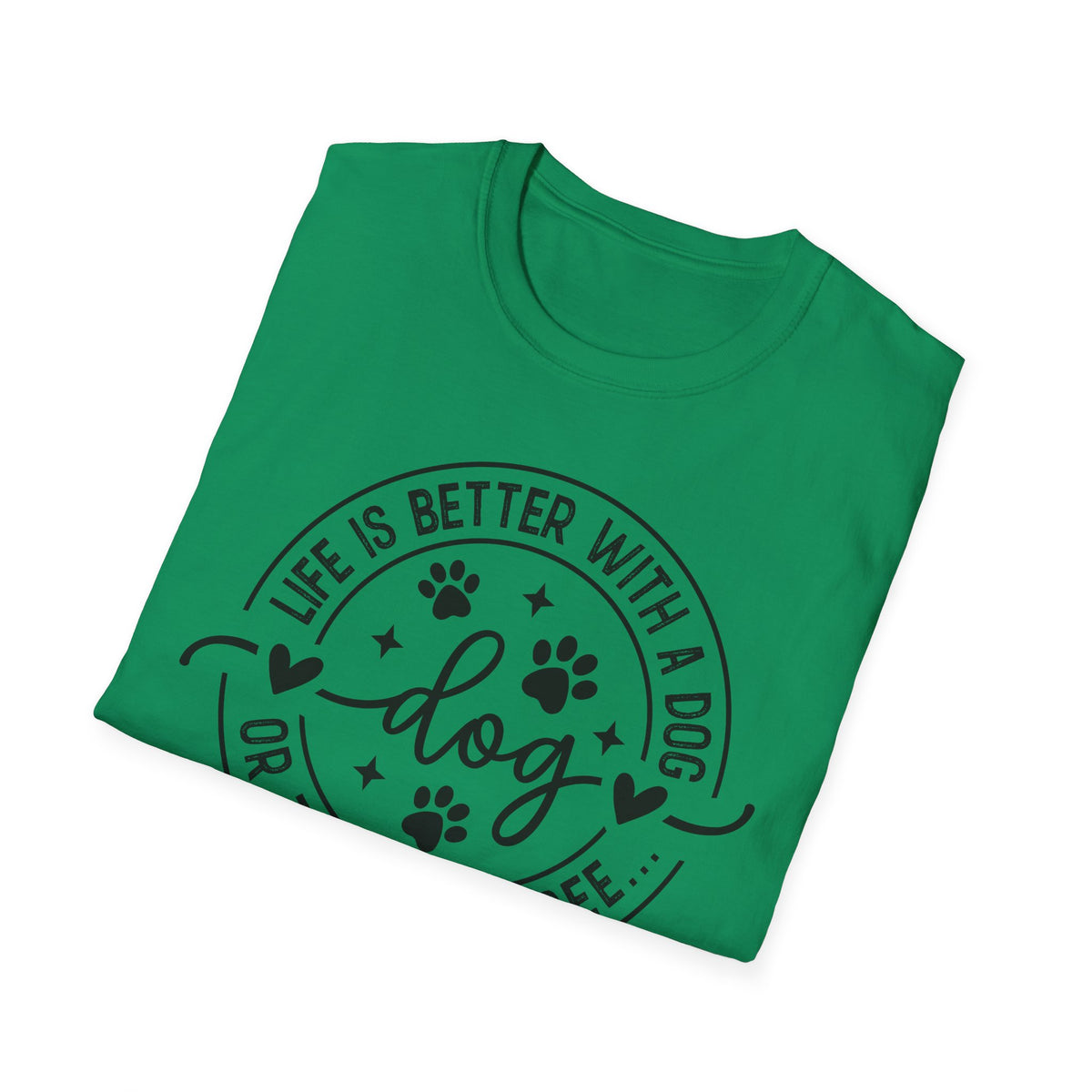 Dog Lover T-Shirt — "Life Is Better With a Dog" Casual Graphic Tee