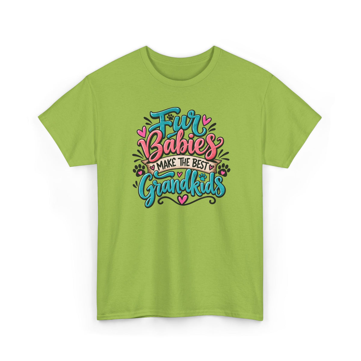 T-Shirt — "Fur Babies Make the Best Grandkids" Pet Lover Graphic Tee