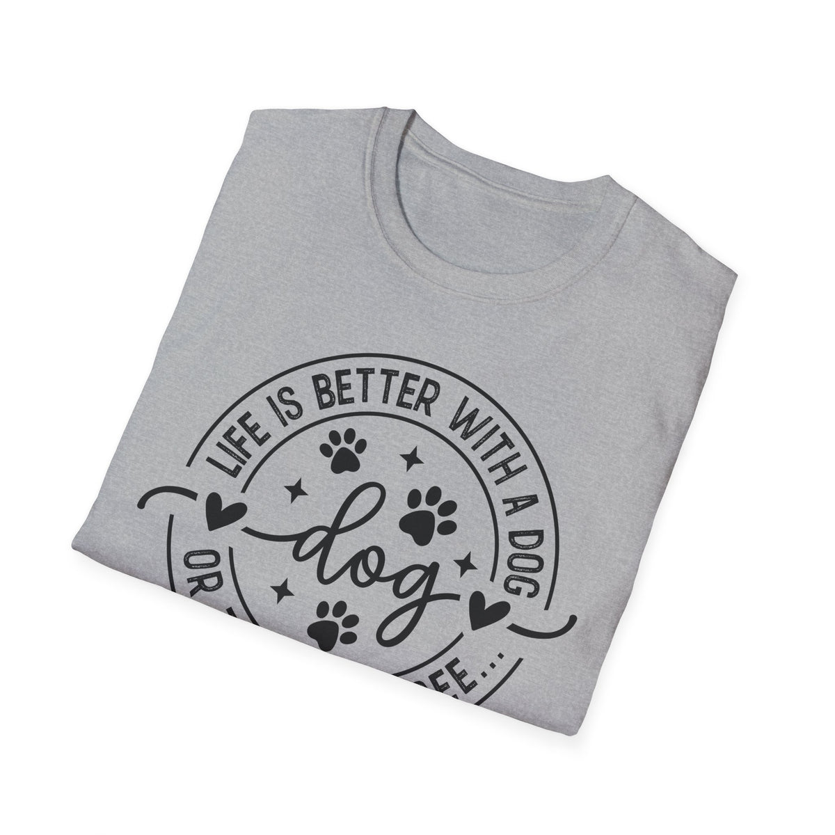 Dog Lover T-Shirt — "Life Is Better With a Dog" Casual Graphic Tee