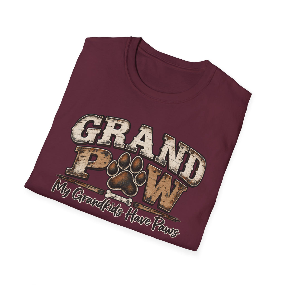 T-Shirt — "Grand Paw" My Grandkids Have Paws Dog Lover Tee