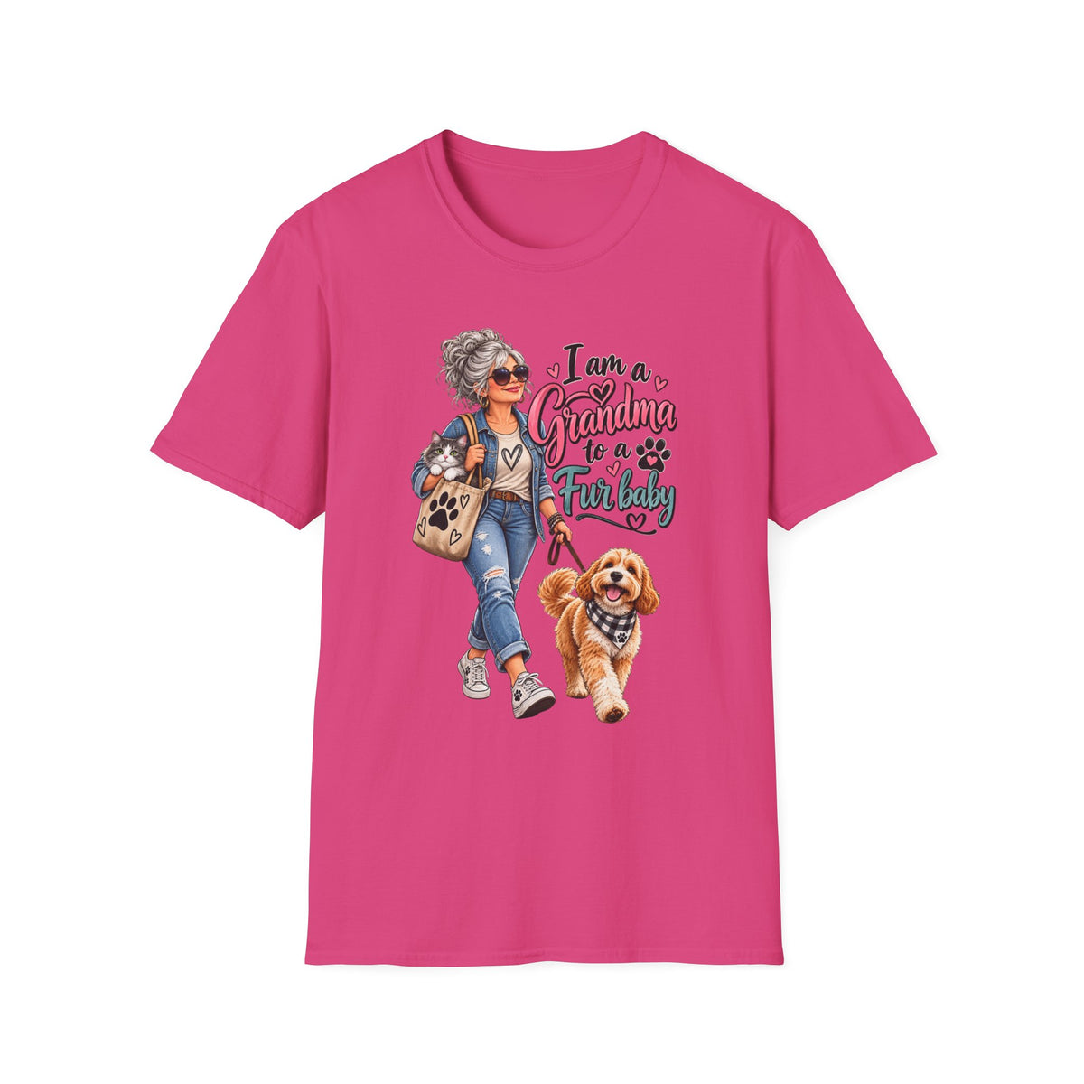 Grandma to a Fur Baby T-Shirt — Cute Pet Lover Grandma Tee
