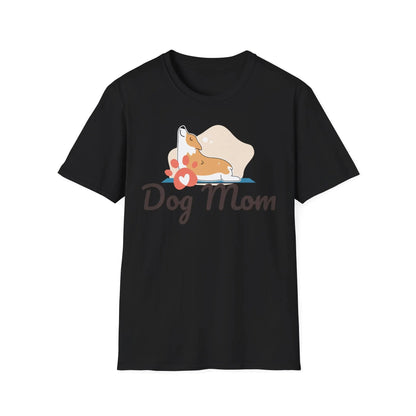 Dog Mom T-Shirt — Colorful Paw Print Tee for Pet Lovers