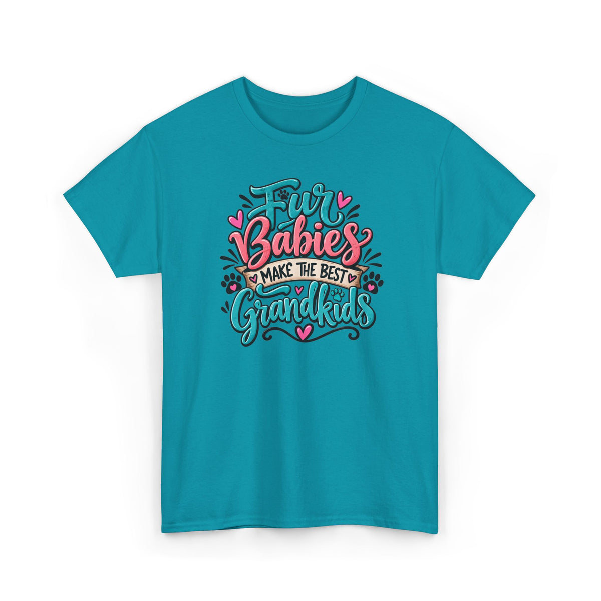 T-Shirt — "Fur Babies Make the Best Grandkids" Pet Lover Graphic Tee