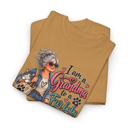 Grandma Walking Dog T-Shirt — "I Am a Grandma for a Friendly" Graphic Tee