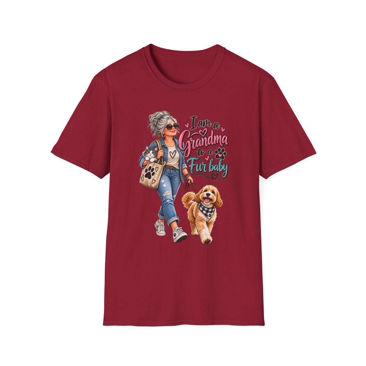Grandma to a Fur Baby T-Shirt — Cute Pet Lover Grandma Tee