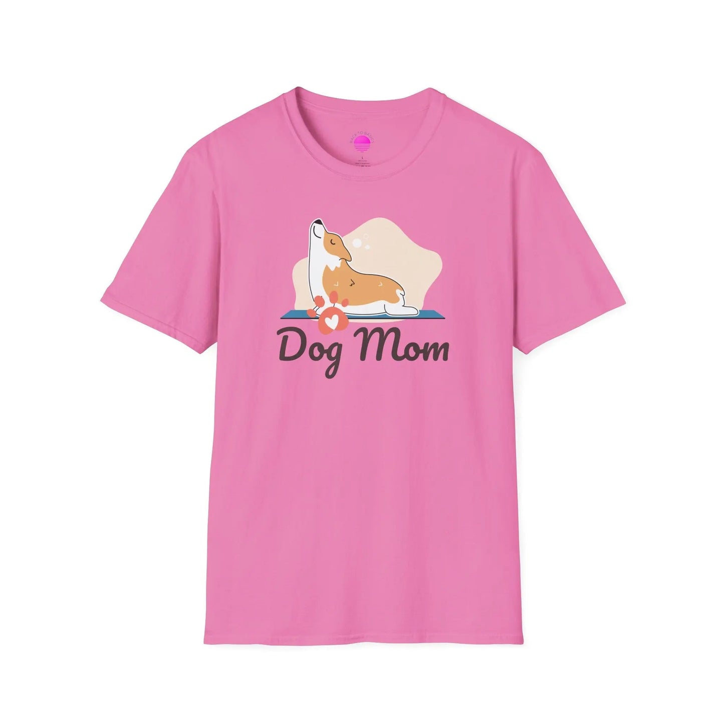 Dog Mom T-Shirt — Colorful Paw Print Tee for Pet Lovers
