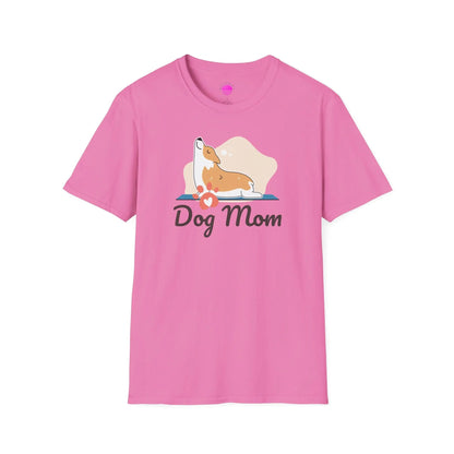 Dog Mom T-Shirt — Colorful Paw Print Tee for Pet Lovers