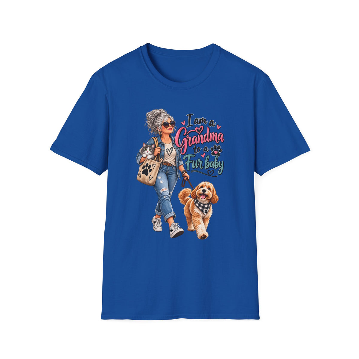 Grandma to a Fur Baby T-Shirt — Cute Pet Lover Grandma Tee
