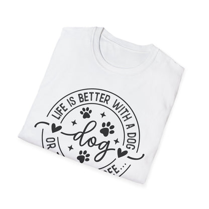 Dog Lover T-Shirt — "Life Is Better With a Dog" Casual Graphic Tee