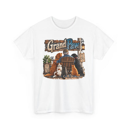 Grand Paw T-Shirt — Grandpa with Dogs Graphic Tee