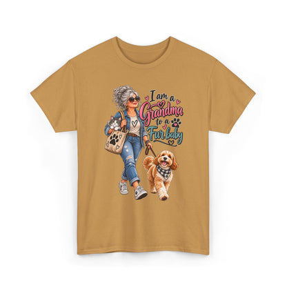 Grandma Walking Dog T-Shirt — "I Am a Grandma for a Friendly" Graphic Tee
