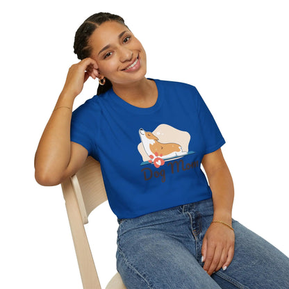 Dog Mom T-Shirt — Colorful Paw Print Tee for Pet Lovers