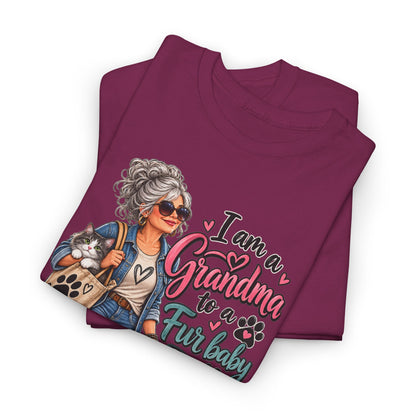 Grandma Walking Dog T-Shirt — "I Am a Grandma for a Friendly" Graphic Tee