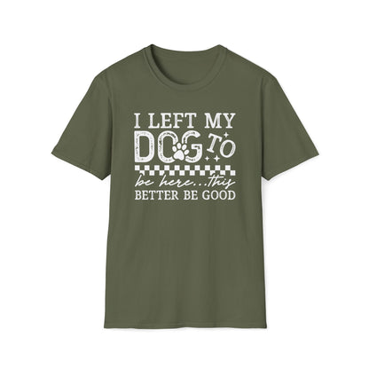 Funny Dog Shirt – Soft Cotton Tee for Pet Lovers