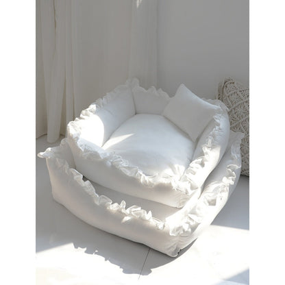 Princess Dog Bed – Ultrasoft Plush Sofa for Small Dogs & Cats