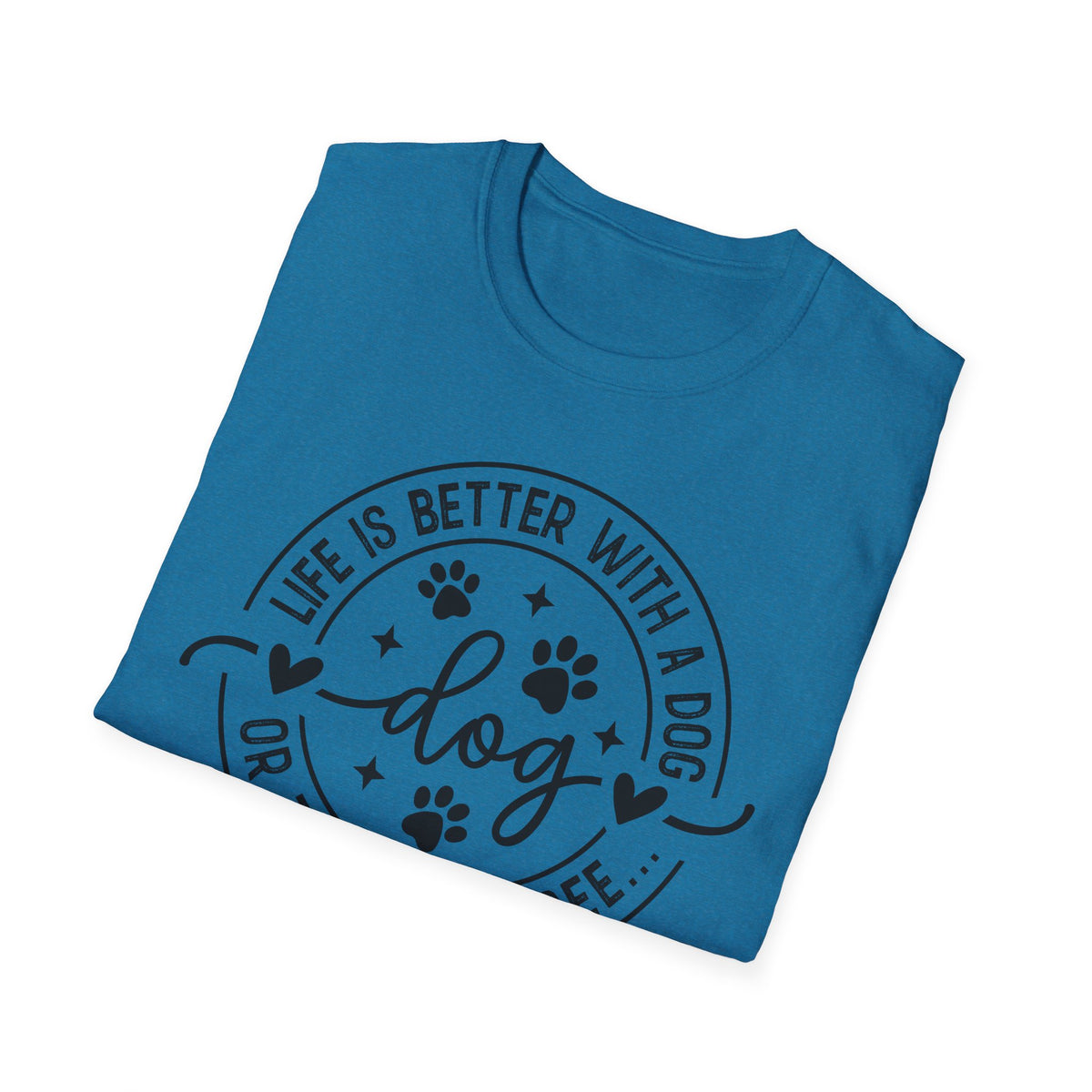 Dog Lover T-Shirt — "Life Is Better With a Dog" Casual Graphic Tee