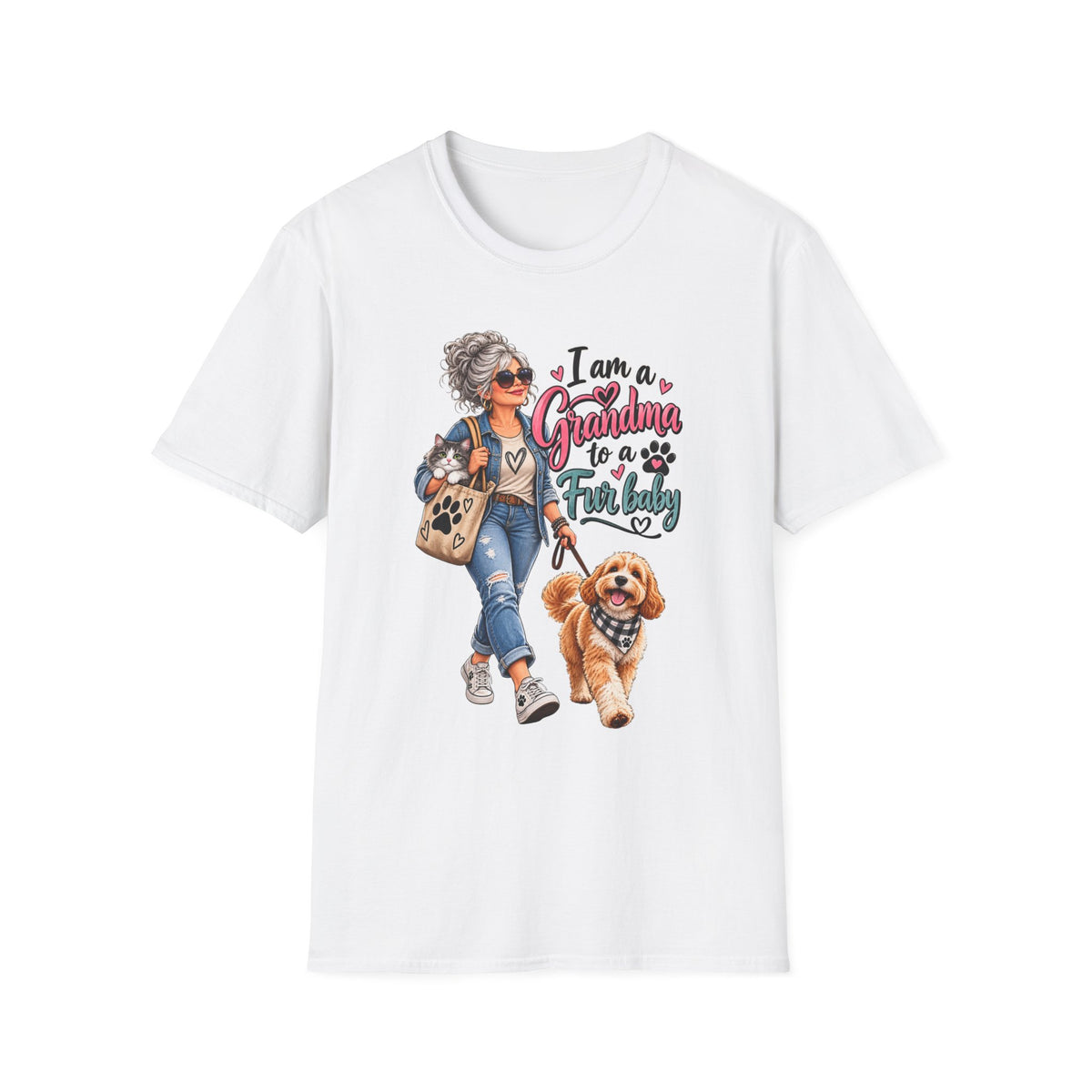 Grandma to a Fur Baby T-Shirt — Cute Pet Lover Grandma Tee