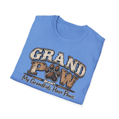 T-Shirt — "Grand Paw" My Grandkids Have Paws Dog Lover Tee