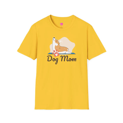 Dog Mom T-Shirt — Colorful Paw Print Tee for Pet Lovers