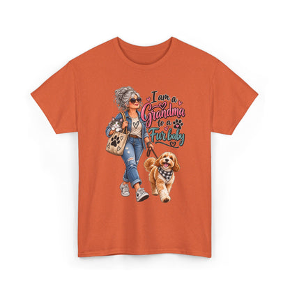 Grandma Walking Dog T-Shirt — "I Am a Grandma for a Friendly" Graphic Tee