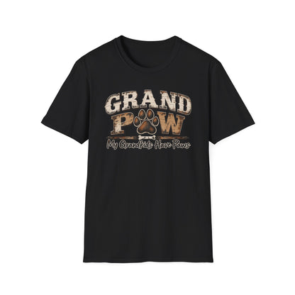 T-Shirt — "Grand Paw" My Grandkids Have Paws Dog Lover Tee