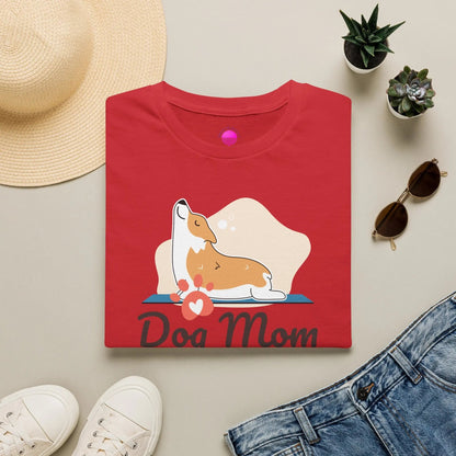 Dog Mom T-Shirt — Colorful Paw Print Tee for Pet Lovers