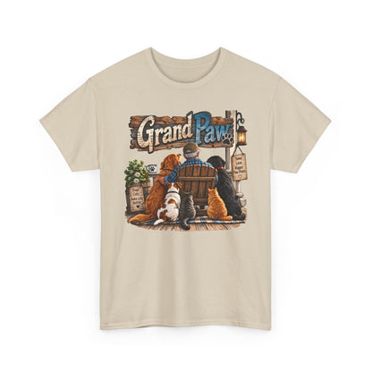 Grand Paw T-Shirt — Grandpa with Dogs Graphic Tee