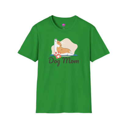 Dog Mom T-Shirt — Colorful Paw Print Tee for Pet Lovers