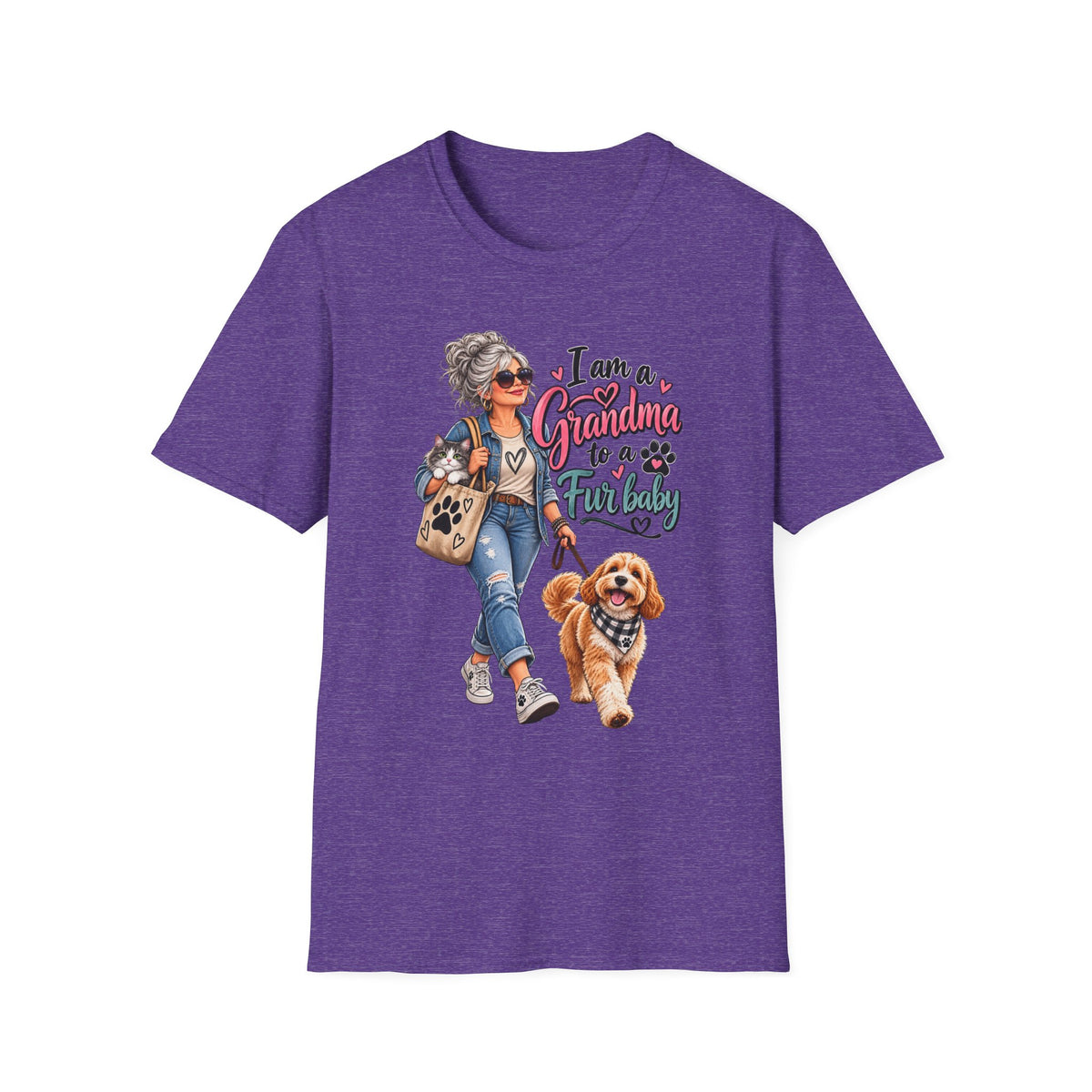 Grandma to a Fur Baby T-Shirt — Cute Pet Lover Grandma Tee