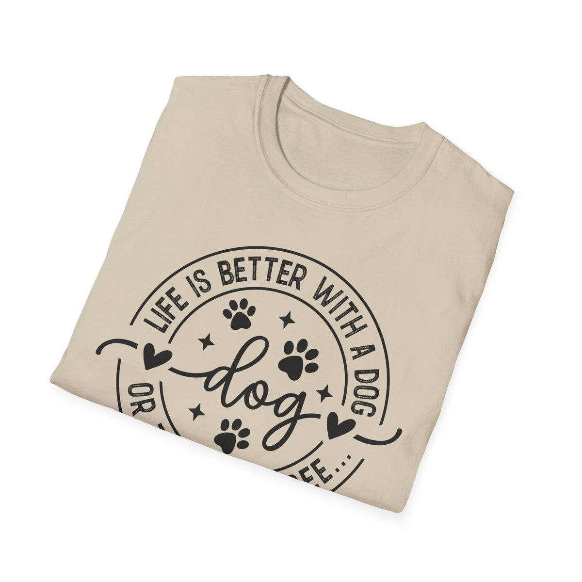 Dog Lover T-Shirt — "Life Is Better With a Dog" Casual Graphic Tee