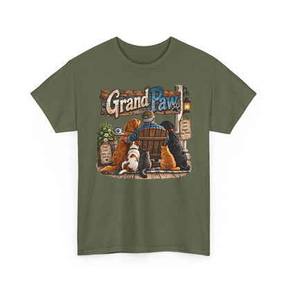 Grand Paw T-Shirt — Grandpa with Dogs Graphic Tee