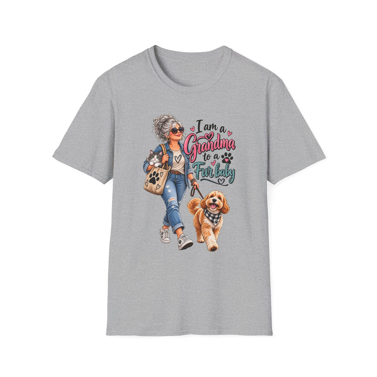 Grandma to a Fur Baby T-Shirt — Cute Pet Lover Grandma Tee