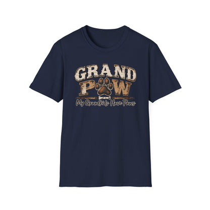 T-Shirt — "Grand Paw" My Grandkids Have Paws Dog Lover Tee
