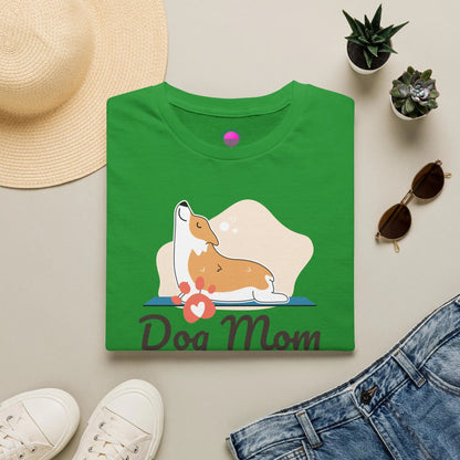 Dog Mom T-Shirt — Colorful Paw Print Tee for Pet Lovers