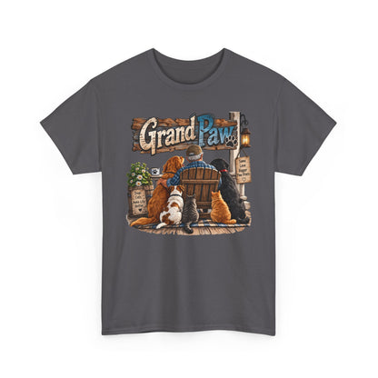 Grand Paw T-Shirt — Grandpa with Dogs Graphic Tee