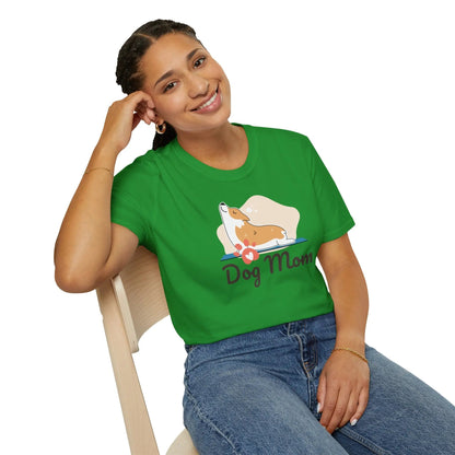Dog Mom T-Shirt — Colorful Paw Print Tee for Pet Lovers