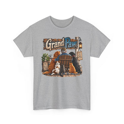 Grand Paw T-Shirt — Grandpa with Dogs Graphic Tee