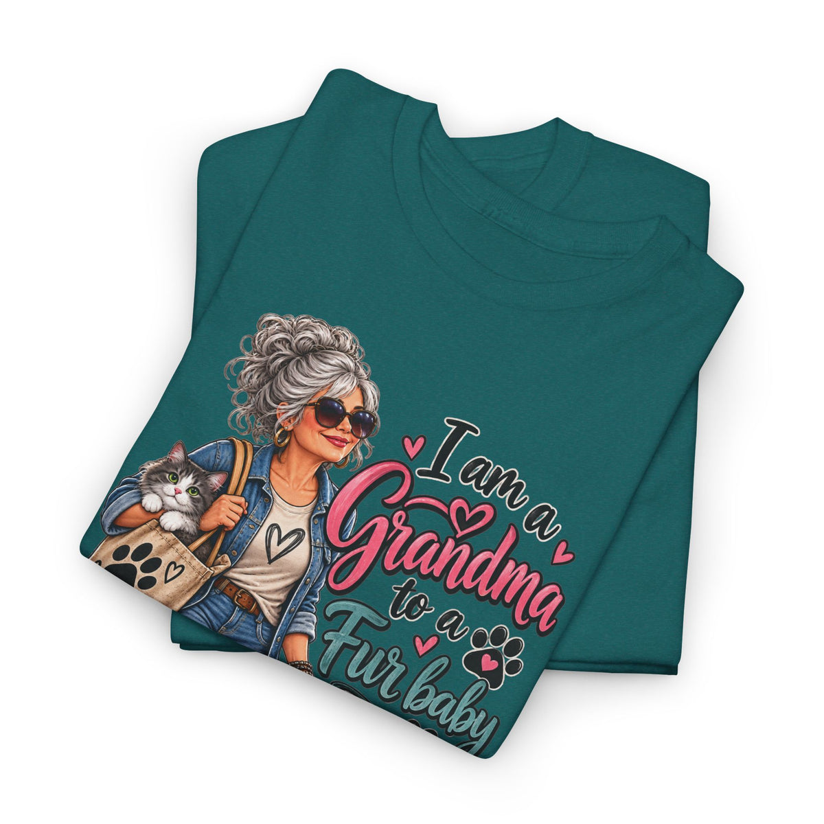 Grandma Walking Dog T-Shirt — "I Am a Grandma for a Friendly" Graphic Tee