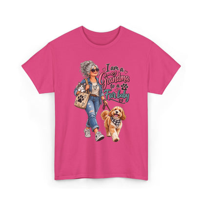 Grandma Walking Dog T-Shirt — "I Am a Grandma for a Friendly" Graphic Tee