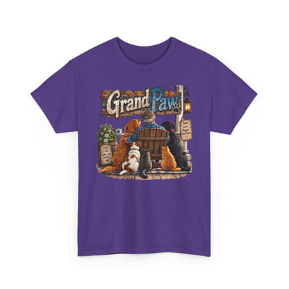 Grand Paw T-Shirt — Grandpa with Dogs Graphic Tee