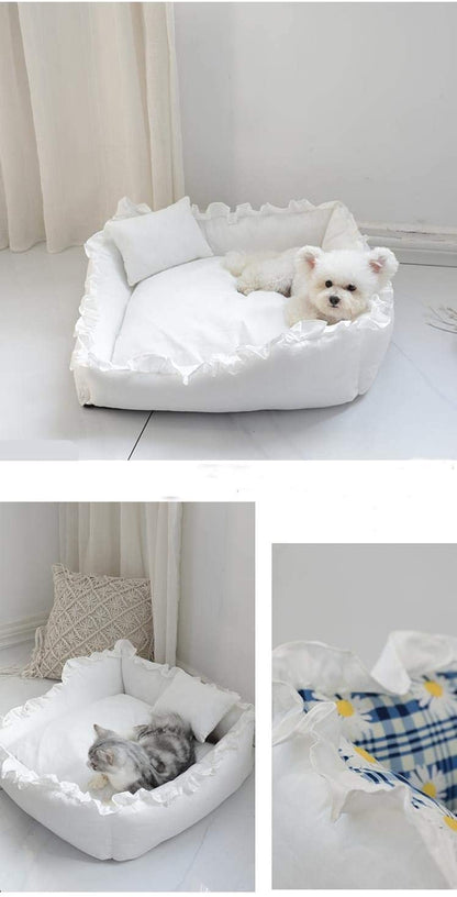 Princess Dog Bed – Ultrasoft Plush Sofa for Small Dogs & Cats