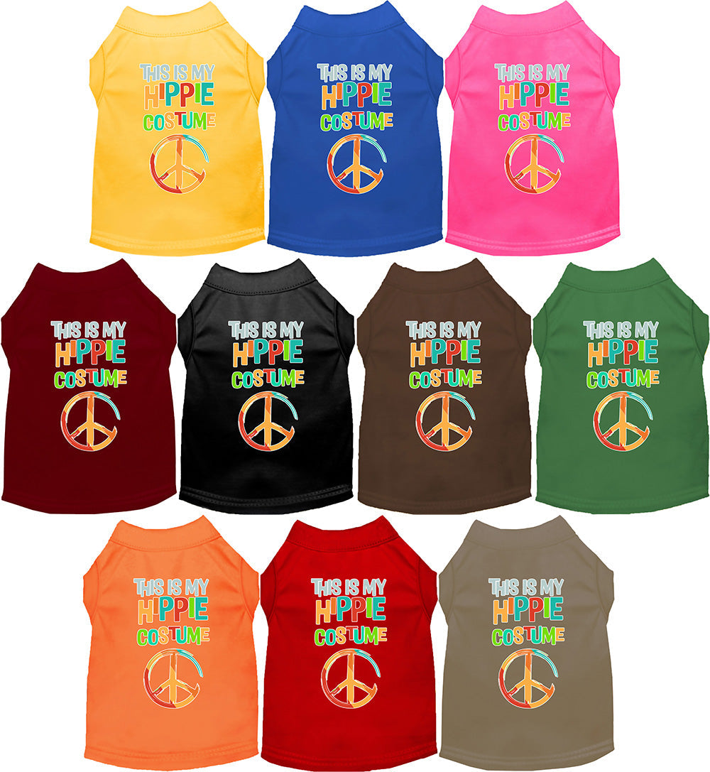 Fun Party and Halloween Cat or Dog Shirt for Pets "Hippie Costume"