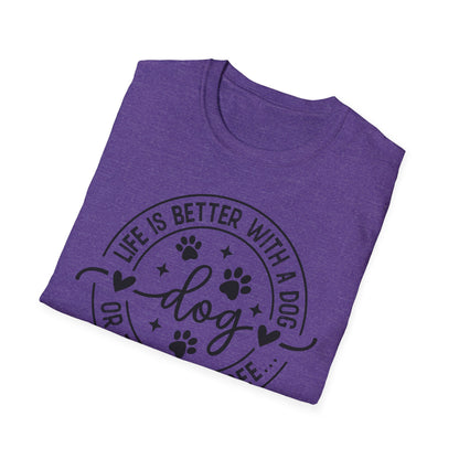 Dog Lover T-Shirt — "Life Is Better With a Dog" Casual Graphic Tee