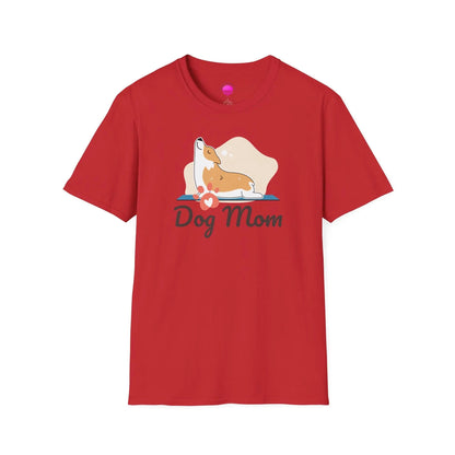 Dog Mom T-Shirt — Colorful Paw Print Tee for Pet Lovers