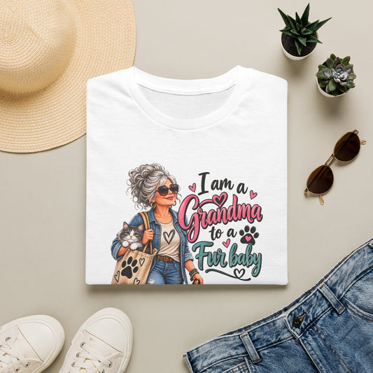 Grandma to a Fur Baby T-Shirt — Cute Pet Lover Grandma Tee