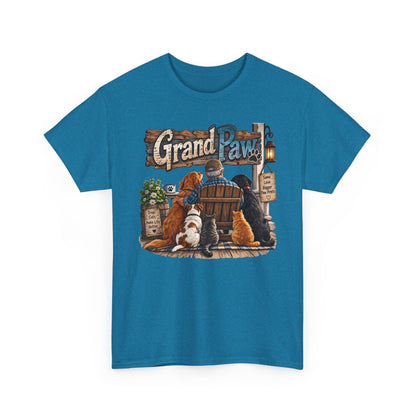 Grand Paw T-Shirt — Grandpa with Dogs Graphic Tee