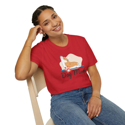 Dog Mom T-Shirt — Colorful Paw Print Tee for Pet Lovers